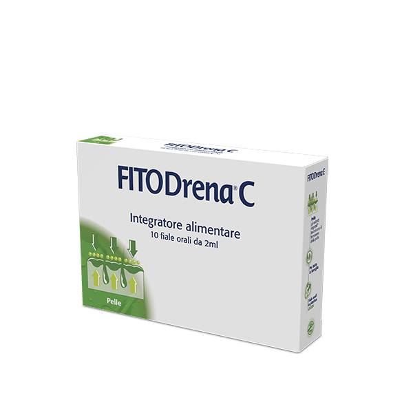 FITODrena C in fiale bevibili da 2 ml per il drenaggio e depurazione cutanei