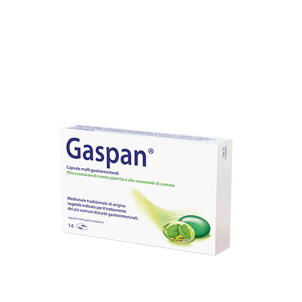 Confezione Gaspan farmaco IBS intestino irritabile