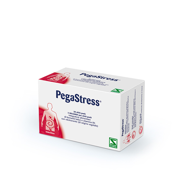 Pegastress integratore alimentare a base di probiotici per il riequilibrio della flora batterica in caso di sintomatologia associata a stress